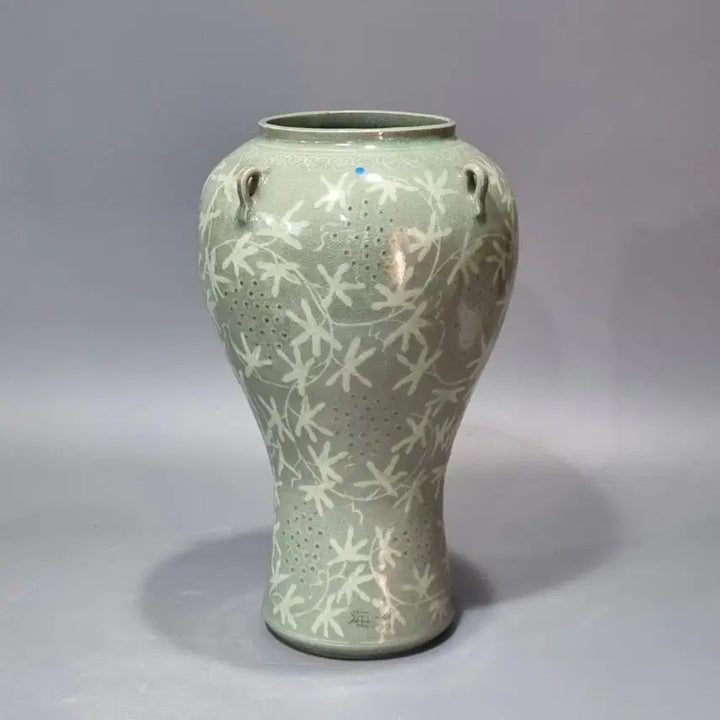 [BUNJANG] Yoo Geun-hyung Haegang Celadon Maebyeong Vase / 해강 유근형 초기 청자 매병. 높이 33.5