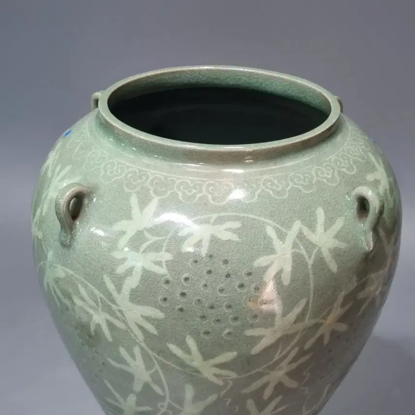 [BUNJANG] Yoo Geun-hyung Haegang Celadon Maebyeong Vase / 해강 유근형 초기 청자 매병. 높이 33.5
