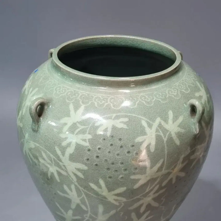 [BUNJANG] Yoo Geun-hyung Haegang Celadon Maebyeong Vase / 해강 유근형 초기 청자 매병. 높이 33.5
