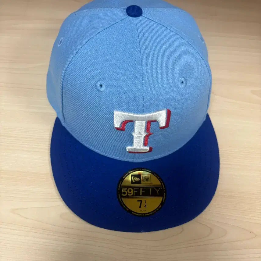 [BUNJANG] MLB Authentic Texas Sky Blue New Era Snapback 7 1/4 / MLB 어센틱 텍사스 스카이 블루 7 1/4 뉴에라 스냅백