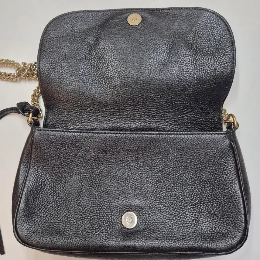 [BUNJANG] Gucci Soho Leather Black Chain Shoulder Bag with Authentication Certificate / 구찌 소호 레더 블랙 체인 숄더백 (정품감정서)
