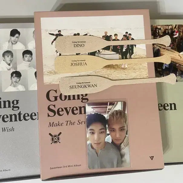 [BUNJANG] Seventeen Going Seventeen Album Set &amp; Wonwoo Mingyu Photocard Bundle Set / 세븐틴 고잉 세븐틴 앨범 3종 및 원우민규 포카 등 일괄 판매
