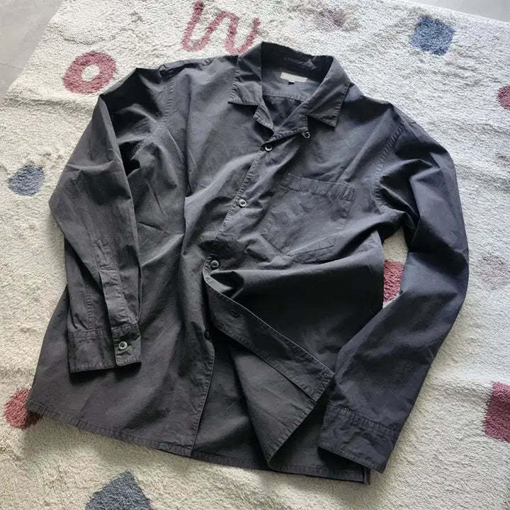[BUNJANG] Margaret Howell Cotton Shirt Charcoal Grey / 마가렛호웰 코튼 셔츠