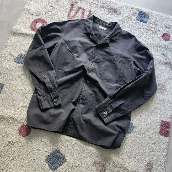 [BUNJANG] Margaret Howell Cotton Shirt Charcoal Grey / 마가렛호웰 코튼 셔츠