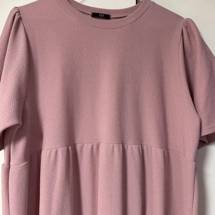 [BUNJANG] Pink Plus-Size Short-Sleeve Frill Summer Dress / 분홍색 빅사이즈 여름 반팔 프릴 원피스 팝니다 :-)