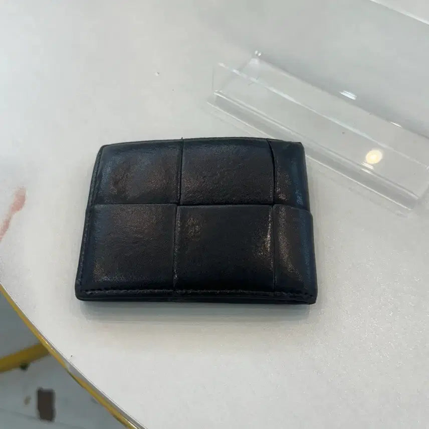[BUNJANG] Bottega Veneta Intrecciato Bifold Wallet Black / [정품 , 백화점판] 보테가베네타 인트레치아토 반지갑 블랙
