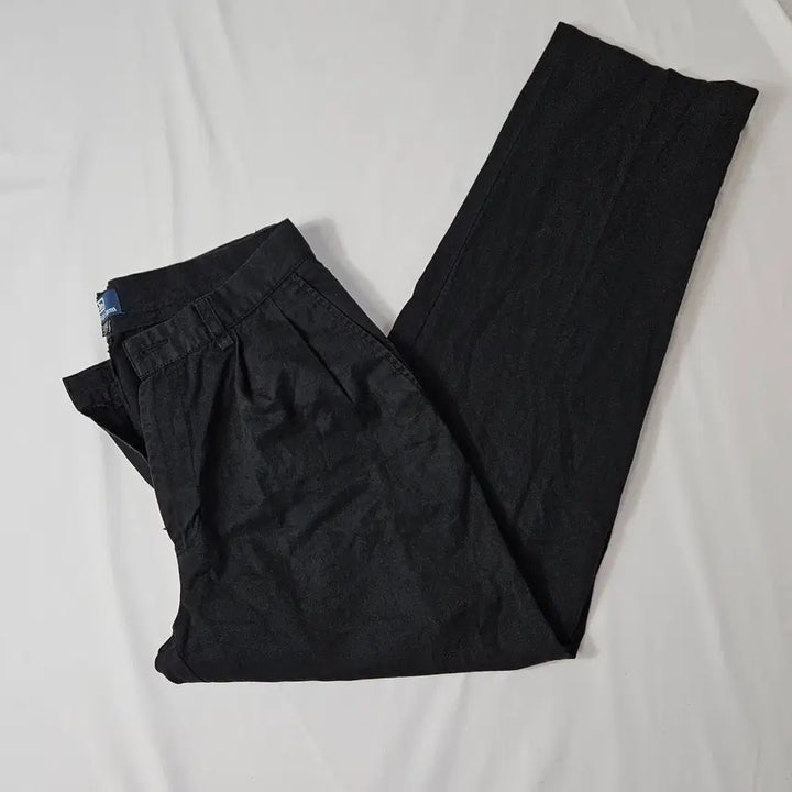 [BUNJANG] Polo Ralph Lauren Reverse Pleated Cotton Slacks Pants / 폴로 랄프로렌 리버스 플리티드 코튼 슬랙스팬츠 바지 치노 32