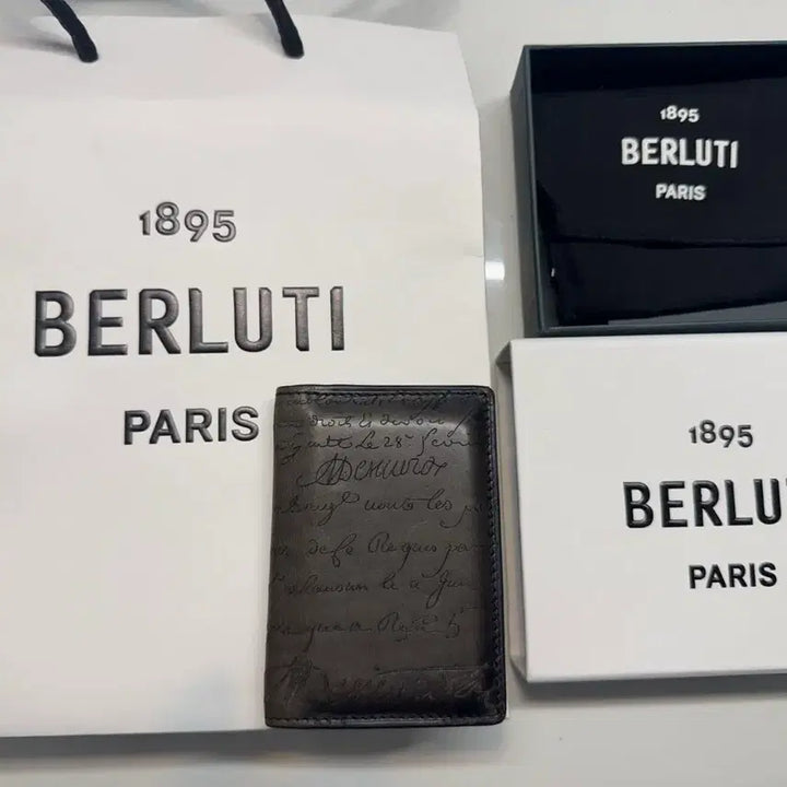 [BUNJANG] Berluti Scritto Lettering Cardholder / 벨루티 레터링 스트리토 카드지갑