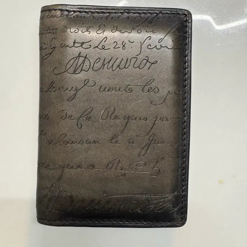 [BUNJANG] Berluti Scritto Lettering Cardholder / 벨루티 레터링 스트리토 카드지갑
