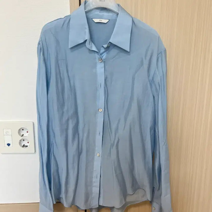 [BUNJANG] ODS Tencel Silky Shirt (Sky Blue) / 오디너스 텐셀 실키 셔츠 (스카이 블루)