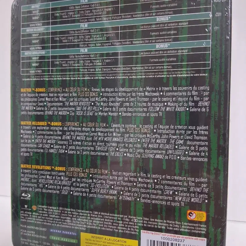 [BUNJANG] Matrix Trilogy Blu-ray Disc Set (Sealed) / (미개봉)매트릭스 3부작 블루레이 디스크 세트
