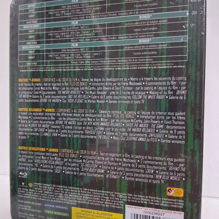 [BUNJANG] Matrix Trilogy Blu-ray Disc Set (Sealed) / (미개봉)매트릭스 3부작 블루레이 디스크 세트