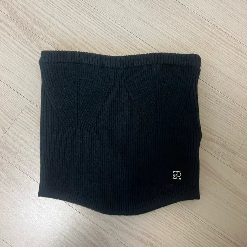 [BUNJANG] ODS Rosé Knit Bustier Black / 오디에스 로제 니트 뷔스티에 블랙