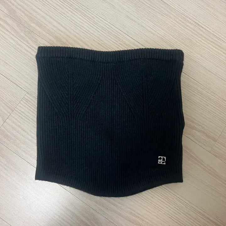 [BUNJANG] ODS Rosé Knit Bustier Black / 오디에스 로제 니트 뷔스티에 블랙