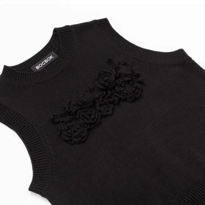 [BUNJANG] BocBoc Garden Vest Black M / bocbok 복복 GARDEN VEST 가든 베스트 블랙M