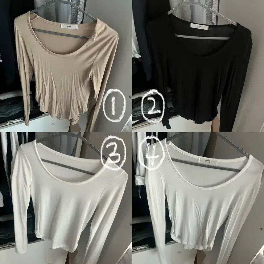 [BUNJANG] Long Sleeve Slim Fit T-Shirt / 여름 봄 가을 쫄티 긴팔 티셔츠 (이사 정리라 싸게 팜. 부르는게 가격)