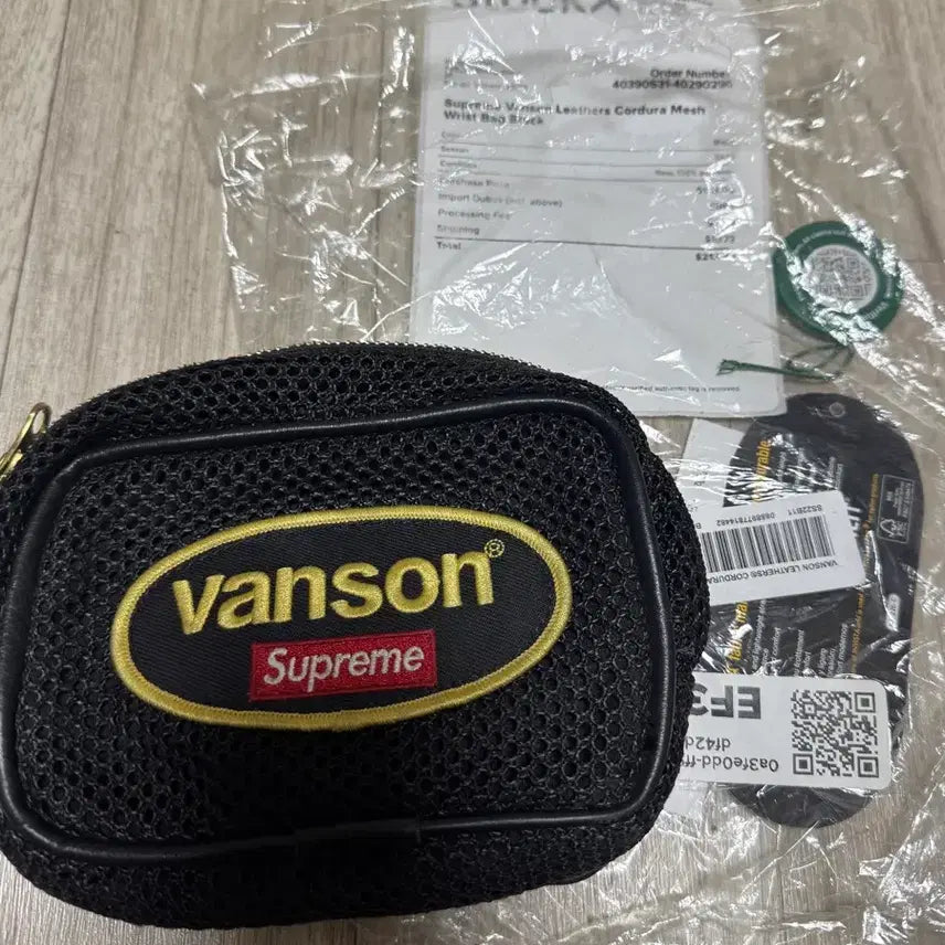 [BUNJANG] Supreme Vanson Leather Cordura Mesh Mini Bag Black / 슈프림 밴슨 레더 코듀라 매쉬 미니백 블랙