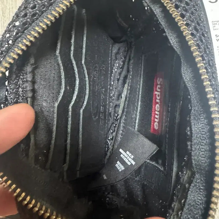[BUNJANG] Supreme Vanson Leather Cordura Mesh Mini Bag Black / 슈프림 밴슨 레더 코듀라 매쉬 미니백 블랙