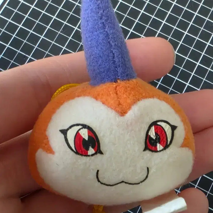 [BUNJANG] Bandai 2000 Digimon Hornpadon Plush Keychain / [고전] 2000년 디지몬 뿔몬 고전 누이 인형 키링 반다이