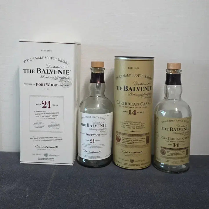[BUNJANG] Balvenie 21 Year / 14 Year Whisky Empty Bottles with Cases / 발베니 21년/14년 위스키 공병