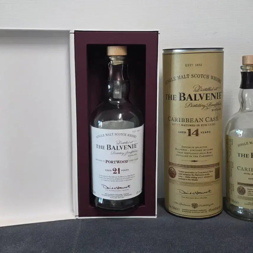 [BUNJANG] Balvenie 21 Year / 14 Year Whisky Empty Bottles with Cases / 발베니 21년/14년 위스키 공병