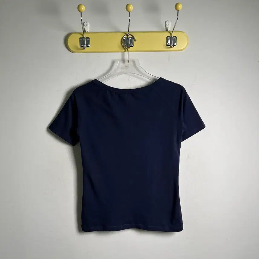 [BUNJANG] Celine Selkie Matcha Logo Short Sleeve T-Shirt / Celine 셀린느 설키 마차 로고 비즈 반팔 티셔츠 S