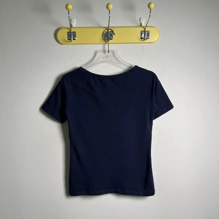 [BUNJANG] Celine Selkie Matcha Logo Short Sleeve T-Shirt / Celine 셀린느 설키 마차 로고 비즈 반팔 티셔츠 S