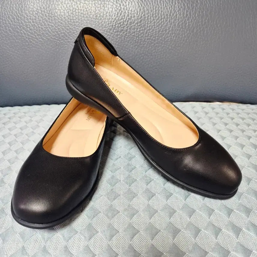 [BUNJANG] Geumkang Shoes Black Leather Flats / 금강제화 소가죽 단화(새상품)