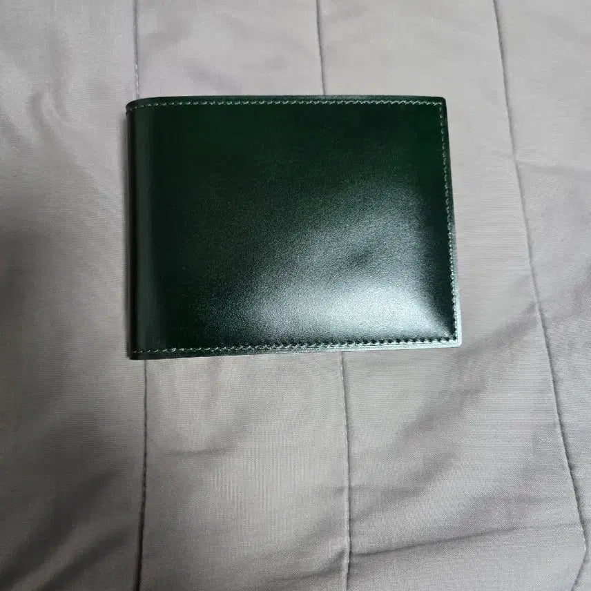 [BUNJANG] GANZO Cordovan Bi-fold Wallet Dark Green / 간조 코도반 반지갑 다크그린 새상품
