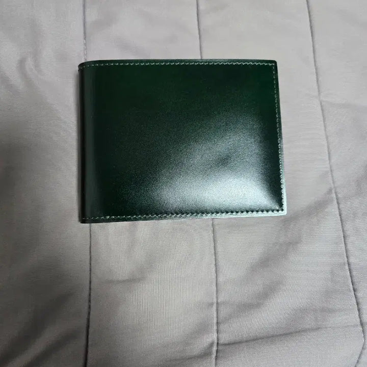 [BUNJANG] GANZO Cordovan Bi-fold Wallet Dark Green / 간조 코도반 반지갑 다크그린 새상품