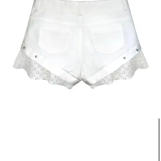 [BUNJANG] Chemeccy Lace Shorts White / 체메씨 레이스 쇼츠 화이트