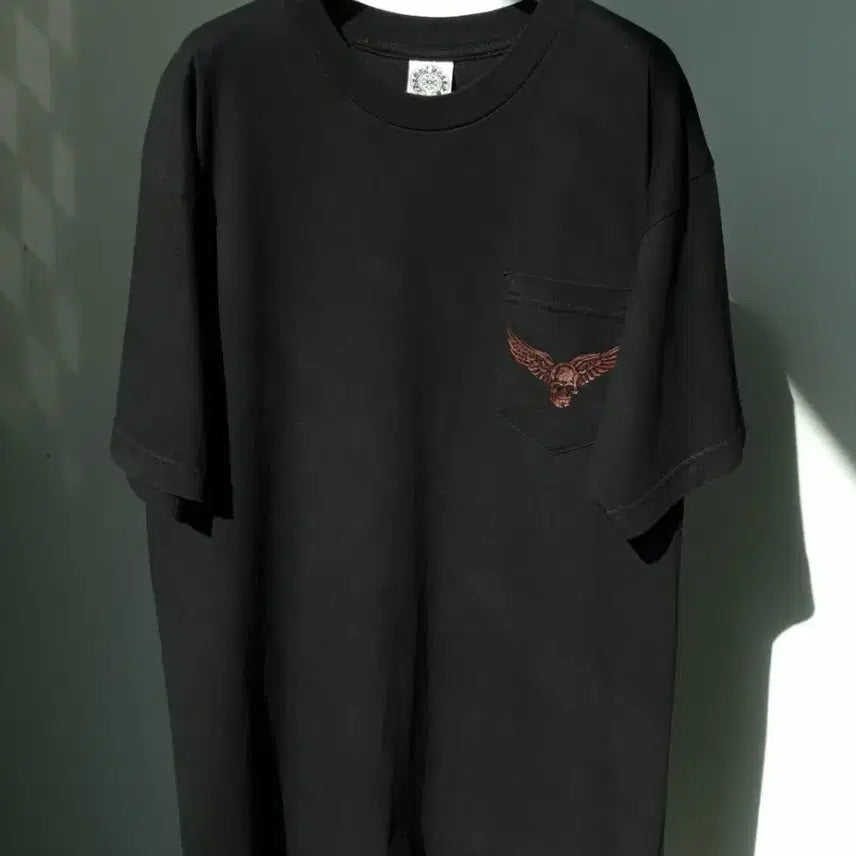 [BUNJANG] Chrome Hearts x Joe Foti Harris Teeter Collaboration Wing Skull Print T-Shirt / Chrome Hearts x Joe Foti "Harris Teeter"