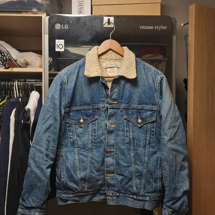 [BUNJANG] REMI RELIEF Sherpa Trucker Denim Jacket M / 레미릴리프 쉐르파 트러커 데님