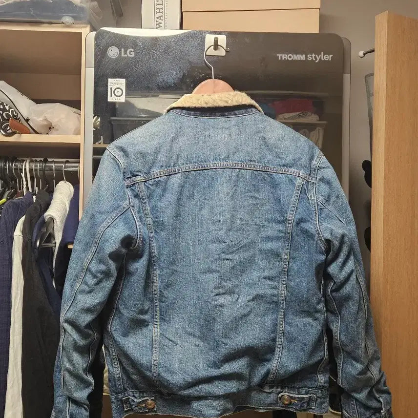 [BUNJANG] REMI RELIEF Sherpa Trucker Denim Jacket M / 레미릴리프 쉐르파 트러커 데님