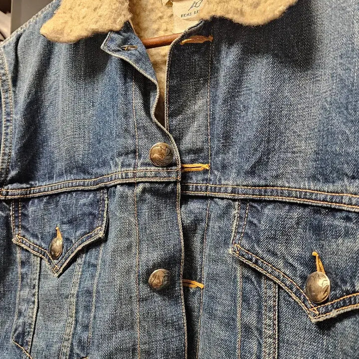 [BUNJANG] REMI RELIEF Sherpa Trucker Denim Jacket M / 레미릴리프 쉐르파 트러커 데님
