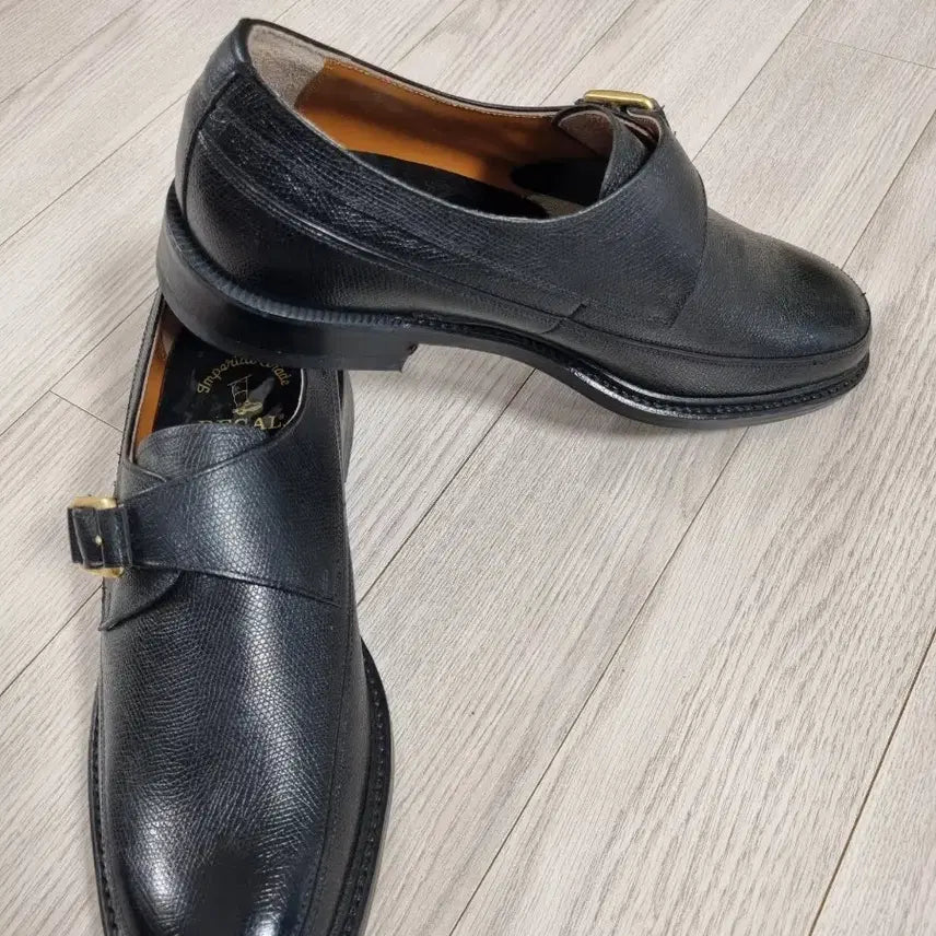 [BUNJANG] Regal Black Leather Monk Strap Shoes / 리갈 블랙 레더 몽크 스트랩 구두