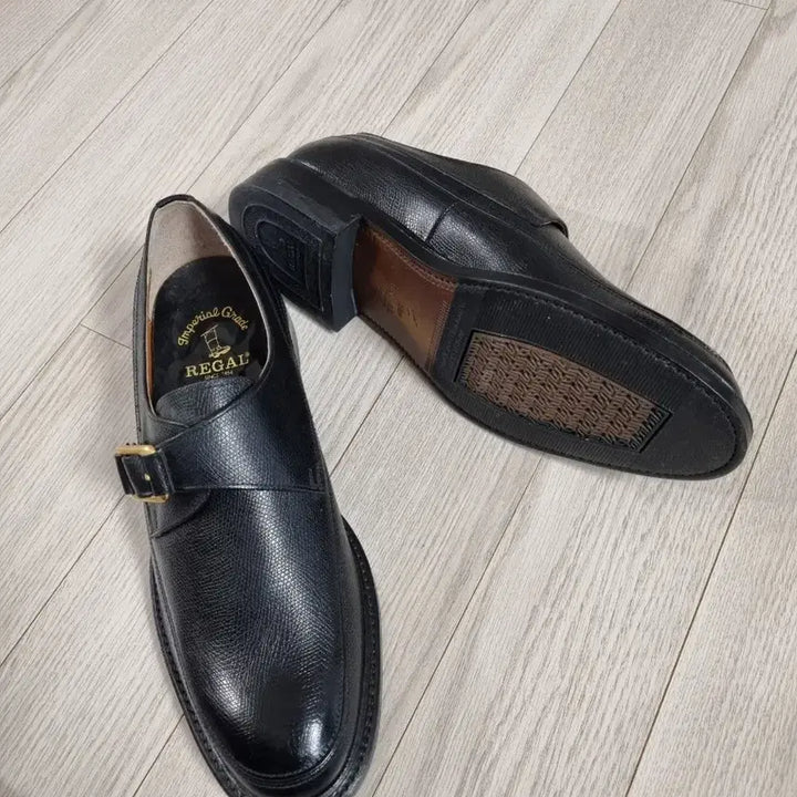 [BUNJANG] Regal Black Leather Monk Strap Shoes / 리갈 블랙 레더 몽크 스트랩 구두