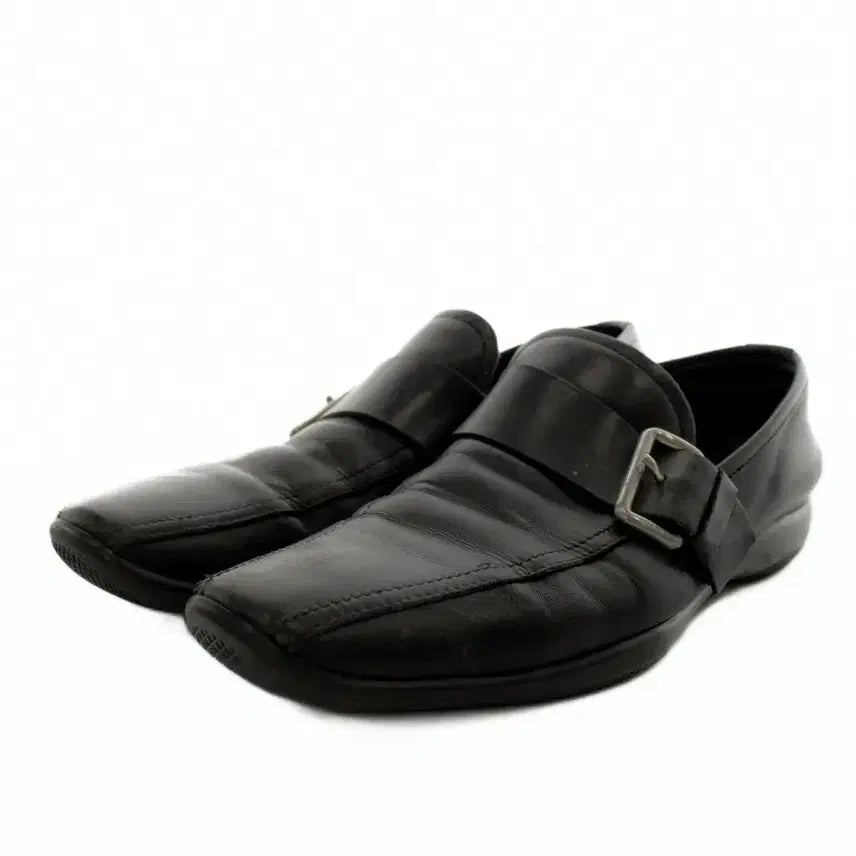 [BUNJANG] Prada Sport Archival Strap Leather Sneakers Black / 프라다 스포츠 아카이브 스트렙 레더 스니커즈