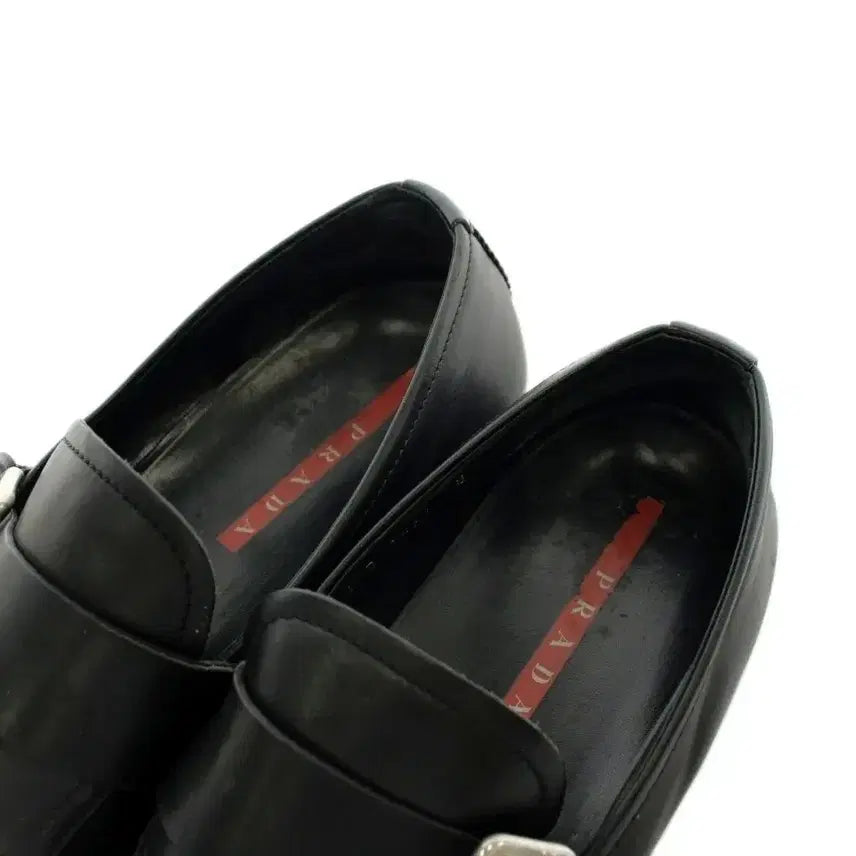 [BUNJANG] Prada Sport Archival Strap Leather Sneakers Black / 프라다 스포츠 아카이브 스트렙 레더 스니커즈