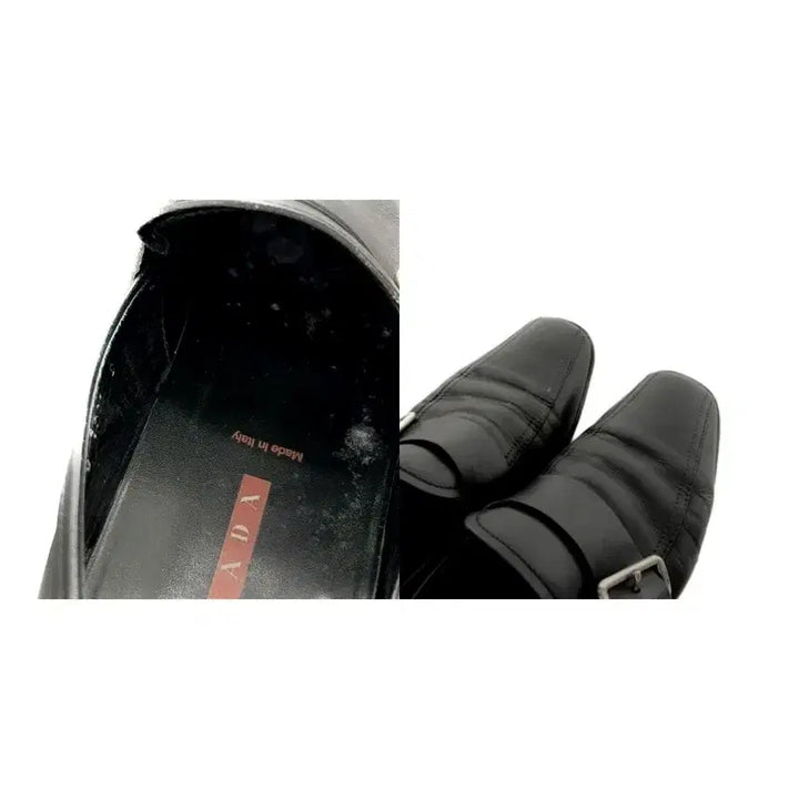 [BUNJANG] Prada Sport Archival Strap Leather Sneakers Black / 프라다 스포츠 아카이브 스트렙 레더 스니커즈