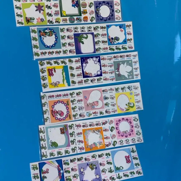 [SOLD OUT] [6장 일괄] 고전문구 다꾸 다이어리 용가리 스티커