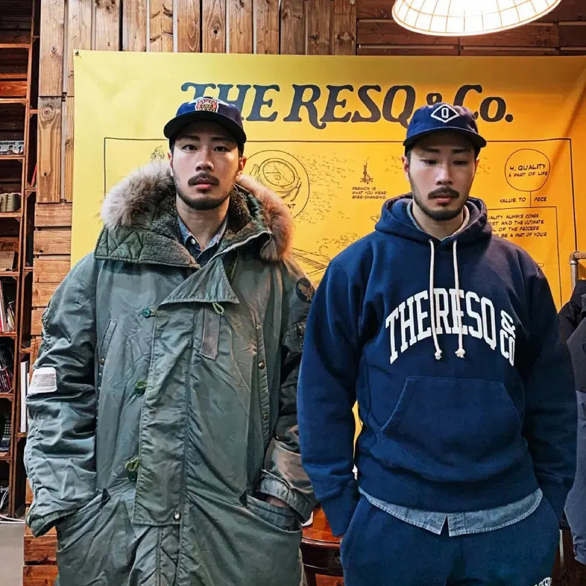 [BUNJANG] The Resq x Ebbets Field Flannels Q Logo Ballgame Cap Navy / 더레스큐 x 이벳필드 볼게임 모자 / 네이비