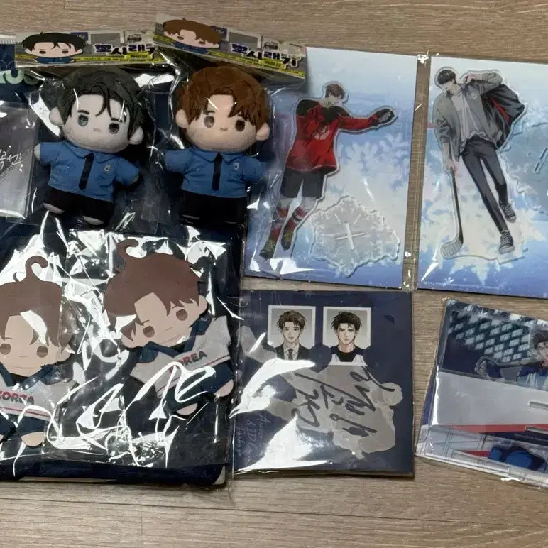 [BUNJANG] Le Bom Haebing Curve Collection Acrylic Stands, ID Set, Towel, Ice Hockey Outfits, Plush Dolls / 레봄 해빙곡선 굿즈