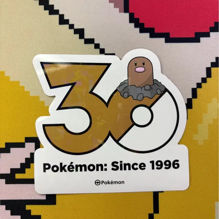 [BUNJANG] Pokemon 30th Anniversary Diglett Sticker / 포켓몬30주년스티커 디그다