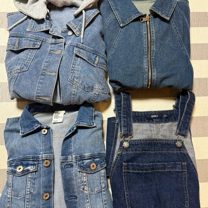 [BUNJANG] Denim Jacket and Skirt Set / 청자켓 청치마