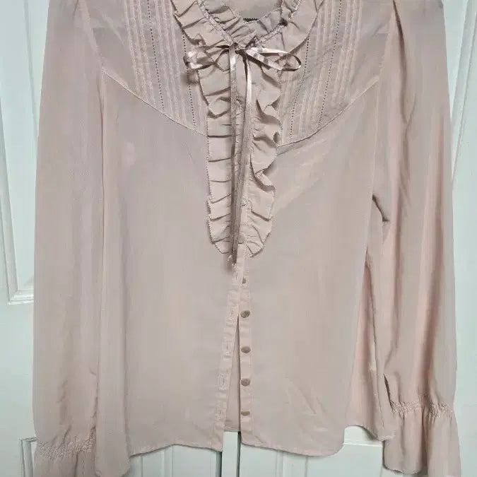 [BUNJANG] Japanese Vintage Rest Rose Blouse / 일본 빈티지 레스트 로즈 블라우스