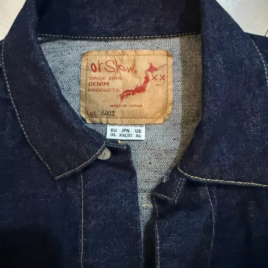 [BUNJANG] OrSlow 2nd Type Denim Jacket XXL / 오어슬로우 2세대 데님자켓 5 (XXL)