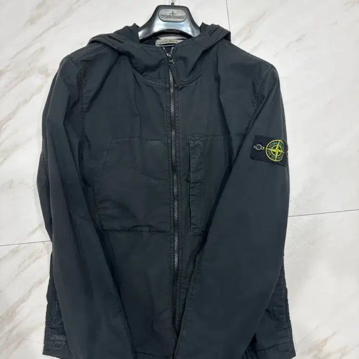 [BUNJANG] Supima Cotton Badge Hooded Jacket / 수피마 코튼 배지 후드 자켓