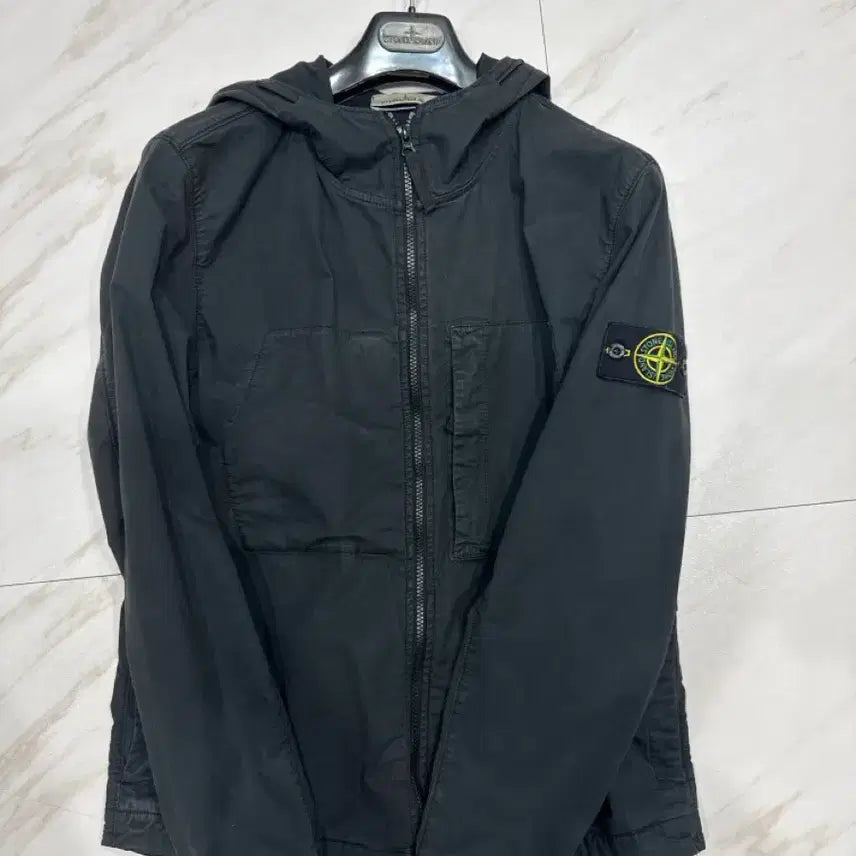 [BUNJANG] Supima Cotton Badge Hooded Jacket / 수피마 코튼 배지 후드 자켓