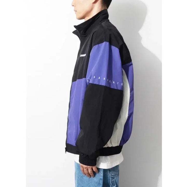 [BUNJANG] QT8 GARMENTS Color Block Windbreaker Jacket / QT8 GARMENTS 컬러 블록 바람막이 S